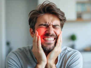 image of man with tooth hurting from teeth cavities