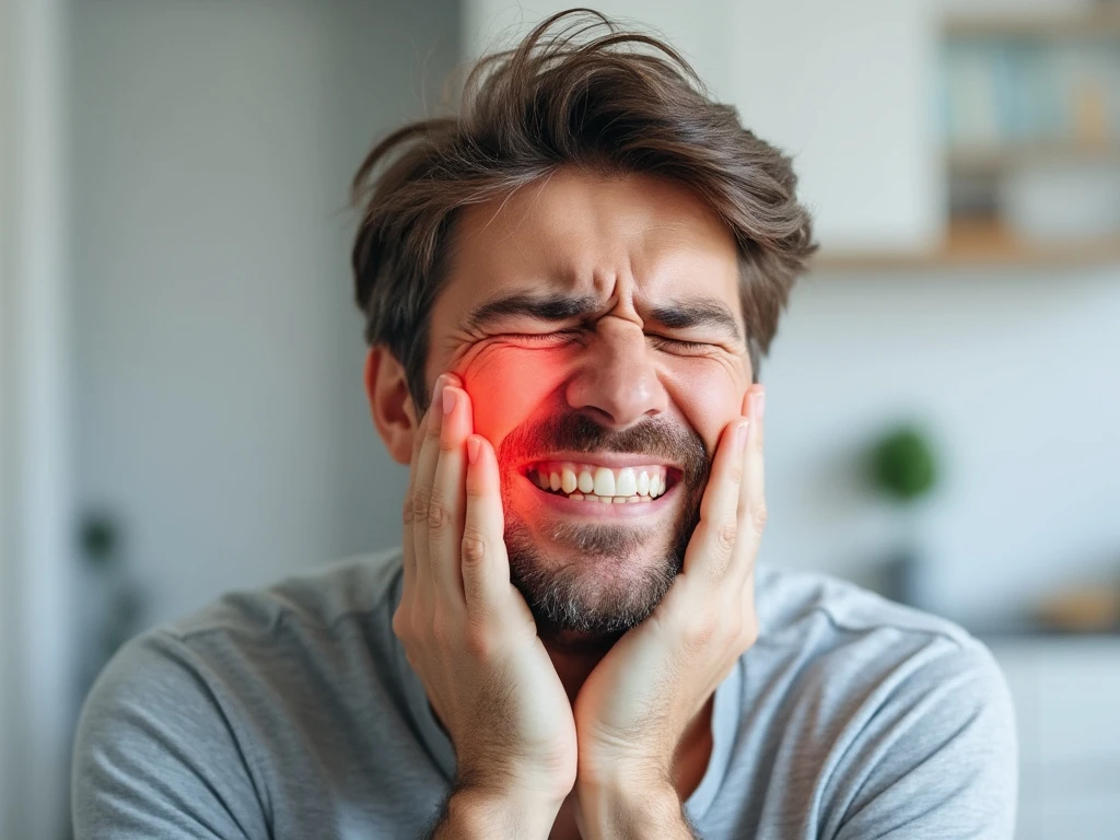 image of man with tooth hurting from teeth cavities